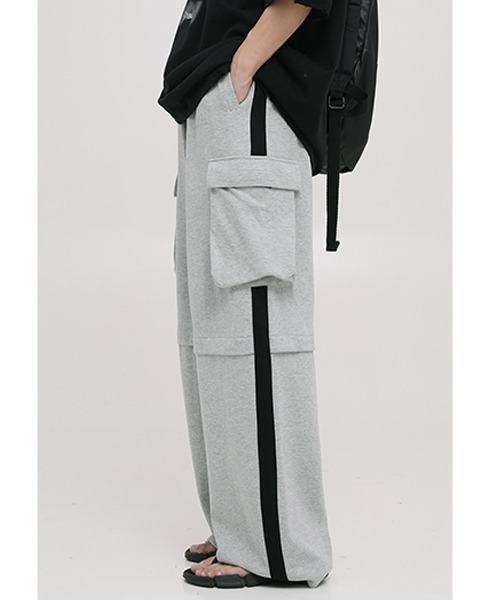MASONPRINCE(メイソンプリンス)の「【MASONPRINCE】Cargo design sweatpants XXK4115(スウェットパンツ・メンズ・グレー/グリーン/ブラック・S/L/M)」の18枚目の写真