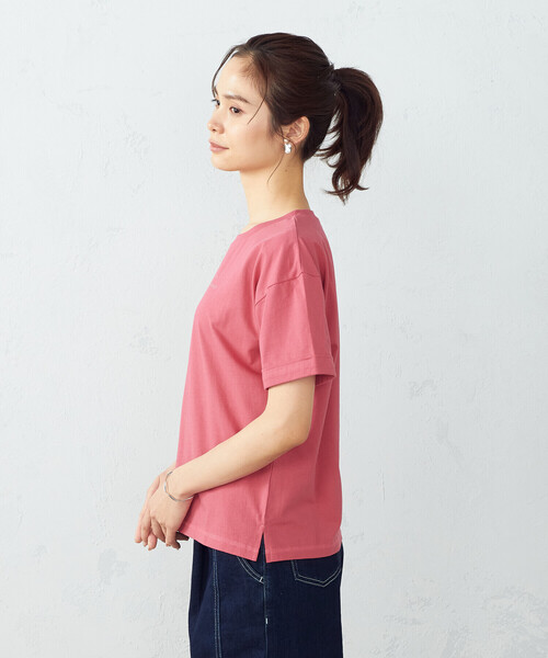 COMME CA ISM(コムサイズム)の「ロゴ プリントTシャツ(Tシャツ/カットソー・レディース・ホワイト/ベージュ/チャコール/パープル系・SMALL/MEDIUM/LARGE)」の13枚目の写真