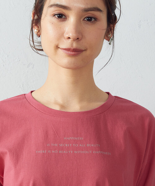 COMME CA ISM(コムサイズム)の「ロゴ プリントTシャツ(Tシャツ/カットソー・レディース・ホワイト/ベージュ/チャコール/パープル系・SMALL/MEDIUM/LARGE)」の15枚目の写真