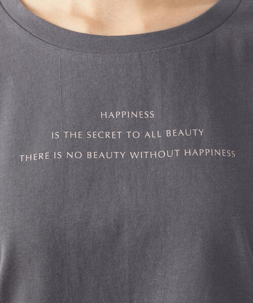 COMME CA ISM(コムサイズム)の「ロゴ プリントTシャツ(Tシャツ/カットソー・レディース・ホワイト/ベージュ/チャコール/パープル系・SMALL/MEDIUM/LARGE)」の20枚目の写真