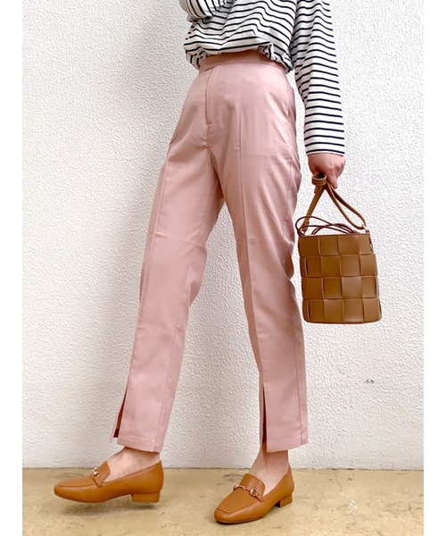 Te chichi TERRASSE（テチチテラス）の「センタースリットパンツ（その他パンツ・レディース・ピンク/ブラック/ベージュ・ﾌﾘ-）」の3枚目の写真