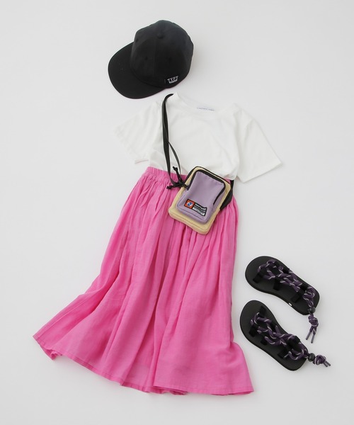 CIAOPANIC TYPY（チャオパニックティピー）の「【KIDS】indiaボイルボリュームスカート（スカート・キッズ・チャコールグレー/ブルー/パープル・SMALL/MEDIUM/LARGE/X-LARGE/XX-LARGE）」の4枚目の写真