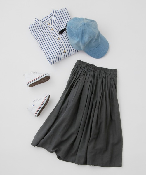 CIAOPANIC TYPY（チャオパニックティピー）の「【KIDS】indiaボイルボリュームスカート（スカート・キッズ・チャコールグレー/ブルー/パープル・SMALL/MEDIUM/LARGE/X-LARGE/XX-LARGE）」の5枚目の写真