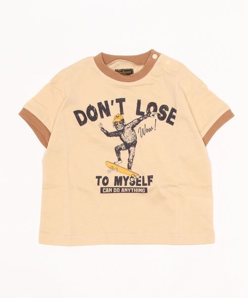 Life Support Products(ライフサポートプロダクツ)の「吸水速乾リンガープリントT(80~150cm)(Tシャツ/カットソー・キッズ・ライトブルー/ベージュ/グリーン/マスタード/オフホワイト/キナリ・110/90/100/130/150/140/120/95/80)」の4枚目の写真