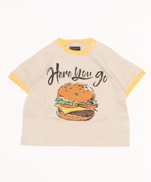 Life Support Products(ライフサポートプロダクツ)の「吸水速乾リンガープリントT(80~150cm)(Tシャツ/カットソー・キッズ・ライトブルー/ベージュ/グリーン/マスタード/オフホワイト/キナリ・110/90/100/130/150/140/120/95/80)」の3枚目の写真