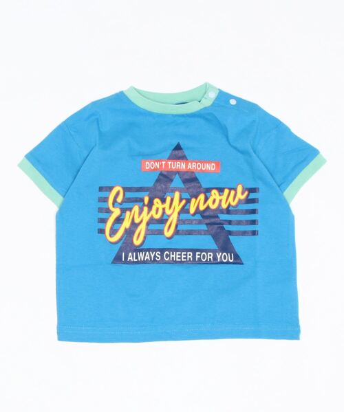 Life Support Products(ライフサポートプロダクツ)の「吸水速乾リンガープリントT(80~150cm)(Tシャツ/カットソー・キッズ・ライトブルー/ベージュ/グリーン/マスタード/オフホワイト/キナリ・110/90/100/130/150/140/120/95/80)」の1枚目の写真