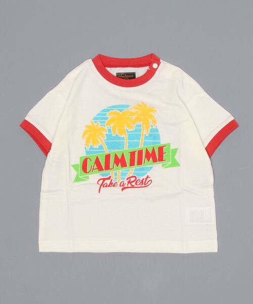 Life Support Products(ライフサポートプロダクツ)の「吸水速乾リンガープリントT(80~150cm)(Tシャツ/カットソー・キッズ・ライトブルー/ベージュ/グリーン/マスタード/オフホワイト/キナリ・110/90/100/130/150/140/120/95/80)」の8枚目の写真