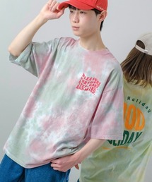 improves | タイダイ染め ラバープリント ビッグ Tシャツ(Tシャツ/カットソー)