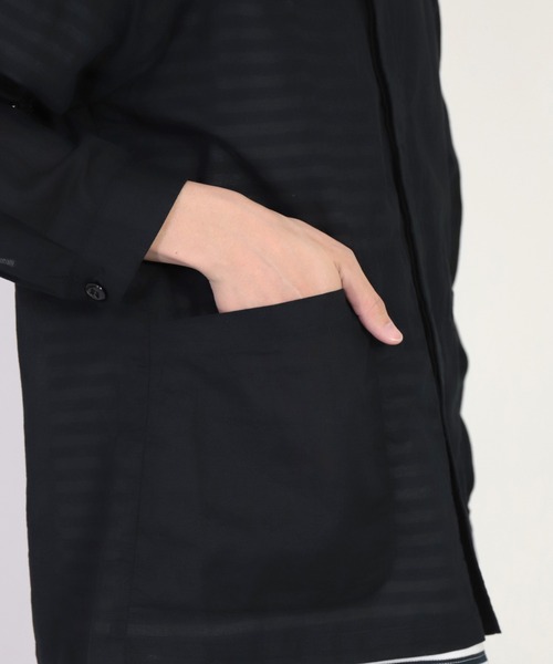 SPELLBOUND（スペルバウンド）の「[SPELLBOUND / スペルバウンド] 綿麻ボイルパナマ ミリタリーカディガン（カーディガン/ボレロ・メンズ・ネイビー/オリーブ・3/2）」の9枚目の写真