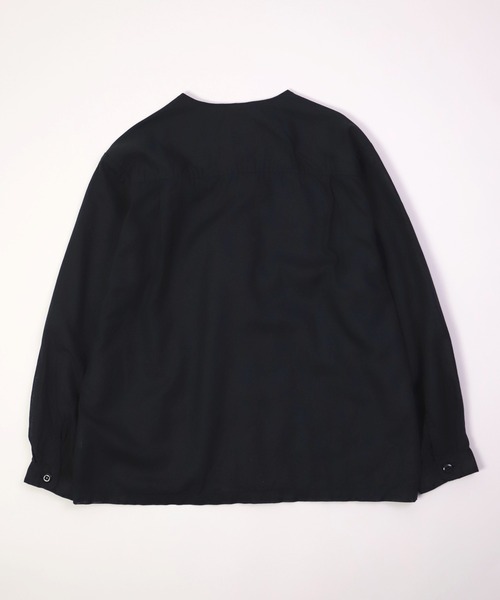 SPELLBOUND（スペルバウンド）の「[SPELLBOUND / スペルバウンド] 綿麻ボイルパナマ ミリタリーカディガン（カーディガン/ボレロ・メンズ・ネイビー/オリーブ・3/2）」の3枚目の写真