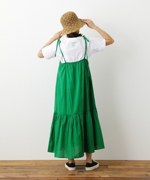 RODEO CROWNS WIDE BOWL(ロデオクラウンズワイドボウル)の「Tシャツセットキャミワンピース(ワンピース・レディース・ブラック/ライトパープル/グリーン・FREE)」の9枚目の写真