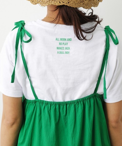 RODEO CROWNS WIDE BOWL(ロデオクラウンズワイドボウル)の「Tシャツセットキャミワンピース(ワンピース・レディース・ブラック/ライトパープル/グリーン・FREE)」の12枚目の写真