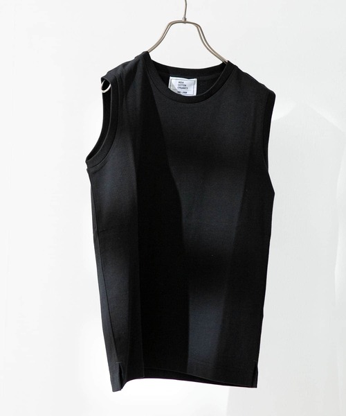 FORK&SPOON(フォークアンドスプーン)の「FORK&SPOON オーガニックコットンノースリーブTシャツ(Tシャツ/カットソー・レディース・オフホワイト/ブラウン/グリーン系その他/ブラック・ONE)」の20枚目の写真