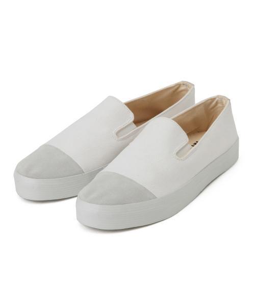 maccheronian(マカロニアン)の「◎maccheronian×BEAMS / 別注 スリッポン(スニーカー・メンズ・ホワイト/ブラック・40/42/41/43)」の21枚目の写真