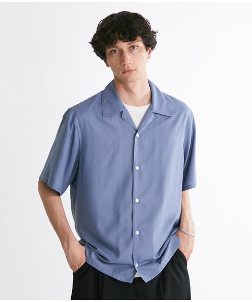 UNITED TOKYO（ユナイテッドトウキョウ）の「ベーシックオープンカラーシャツ（シャツ/ブラウス・メンズ・ブラック/オフホワイト/カーキ/ミント/ブルー・1/2/4/3）」の20枚目の写真