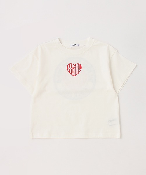 すぐ届く☆X-girl ベビーTシャツ ハートウィング 旬な着こなし◎ X-girl Stages（エックスガールステージス）の「【オンライン