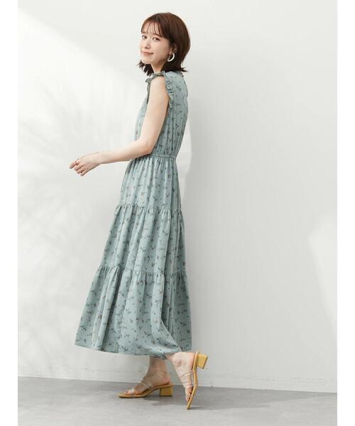 ELENCARE DUE(エレンカーレデュエ)の「・ELENCARE DUE フラワーティアードワンピ(ワンピース・レディース・ブラック/イエロー/アイボリー/ミント・FREE)」の9枚目の写真