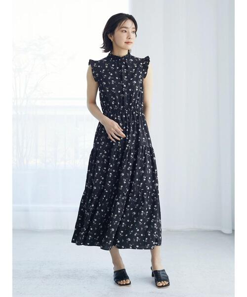 ELENCARE DUE(エレンカーレデュエ)の「・ELENCARE DUE フラワーティアードワンピ(ワンピース・レディース・ブラック/イエロー/アイボリー/ミント・FREE)」の17枚目の写真