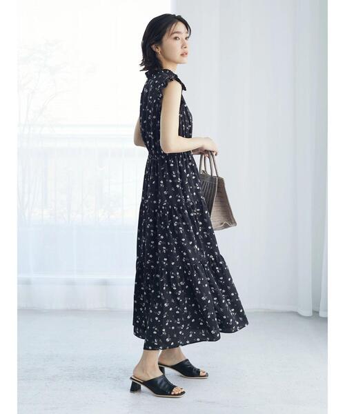 ELENCARE DUE(エレンカーレデュエ)の「・ELENCARE DUE フラワーティアードワンピ(ワンピース・レディース・ブラック/イエロー/アイボリー/ミント・FREE)」の18枚目の写真