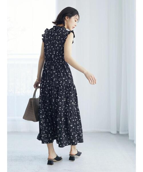 ELENCARE DUE(エレンカーレデュエ)の「・ELENCARE DUE フラワーティアードワンピ(ワンピース・レディース・ブラック/イエロー/アイボリー/ミント・FREE)」の19枚目の写真