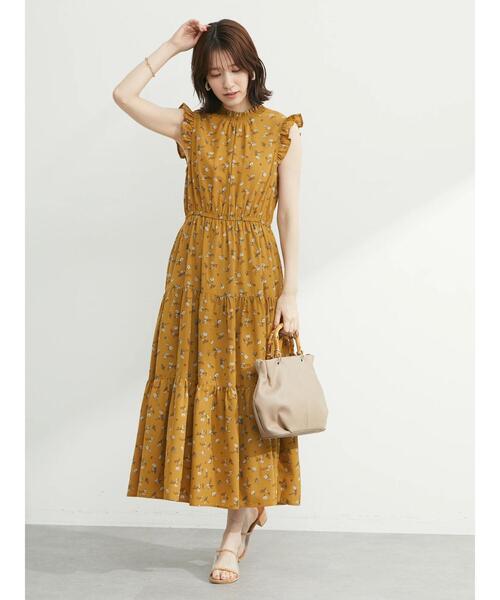 ELENCARE DUE(エレンカーレデュエ)の「・ELENCARE DUE フラワーティアードワンピ(ワンピース・レディース・ブラック/イエロー/アイボリー/ミント・FREE)」の20枚目の写真