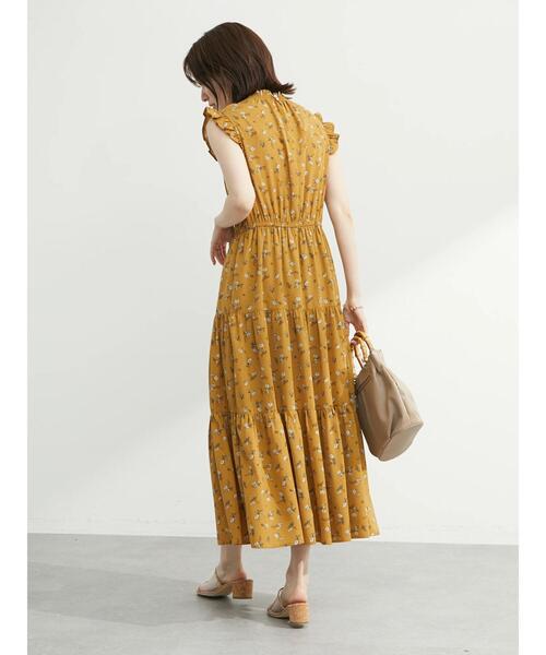 ELENCARE DUE(エレンカーレデュエ)の「・ELENCARE DUE フラワーティアードワンピ(ワンピース・レディース・ブラック/イエロー/アイボリー/ミント・FREE)」の21枚目の写真