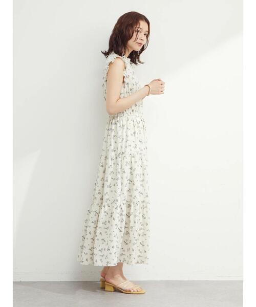 ELENCARE DUE(エレンカーレデュエ)の「・ELENCARE DUE フラワーティアードワンピ(ワンピース・レディース・ブラック/イエロー/アイボリー/ミント・FREE)」の22枚目の写真