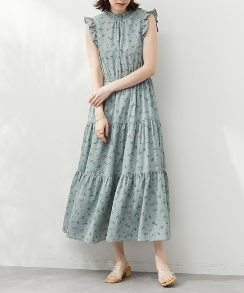 ELENCARE DUE(エレンカーレデュエ)の「・ELENCARE DUE フラワーティアードワンピ(ワンピース・レディース・ブラック/イエロー/アイボリー/ミント・FREE)」の4枚目の写真