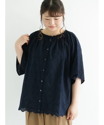 Samansa Mos2 | オーバー刺繍前後2WAYブラウス(シャツ/ブラウス)