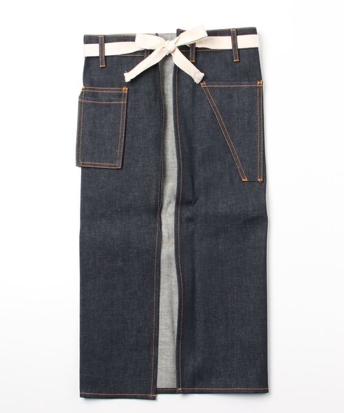 Nudie Jeans(ヌーディージーンズ)の「デニム腰巻エプロン(エプロン・メンズ・ネイビー・FREE)」の2枚目の写真