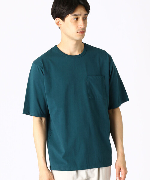 COMME CA ISM（コムサイズム）の「ひんやり　クルーネックTシャツ（Tシャツ/カットソー・メンズ・ホワイト/ライトグレー/ブラック/ブルー/グリーン/ミント・MEDIUM/LARGE）」の6枚目の写真