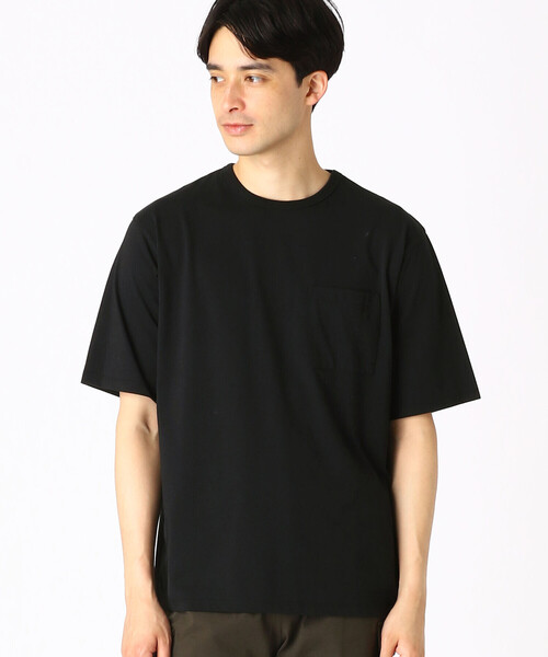COMME CA ISM（コムサイズム）の「ひんやり　クルーネックTシャツ（Tシャツ/カットソー・メンズ・ホワイト/ライトグレー/ブラック/ブルー/グリーン/ミント・MEDIUM/LARGE）」の3枚目の写真