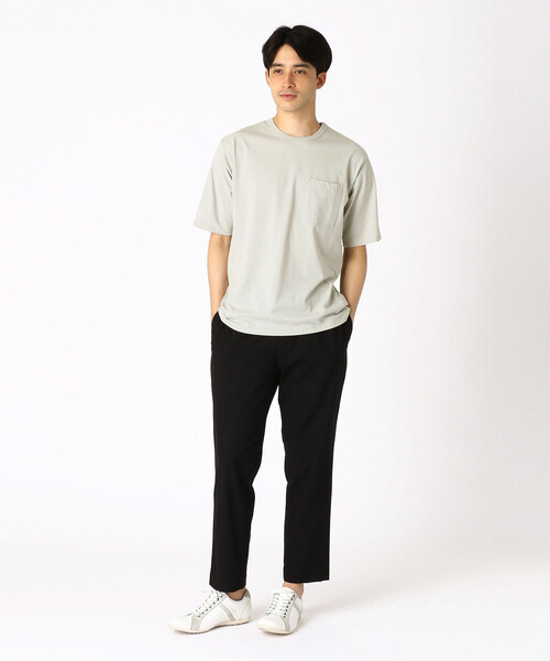 COMME CA ISM（コムサイズム）の「ひんやり　クルーネックTシャツ（Tシャツ/カットソー・メンズ・ホワイト/ライトグレー/ブラック/ブルー/グリーン/ミント・MEDIUM/LARGE）」の8枚目の写真