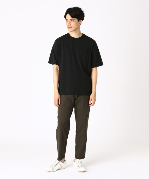 COMME CA ISM（コムサイズム）の「ひんやり　クルーネックTシャツ（Tシャツ/カットソー・メンズ・ホワイト/ライトグレー/ブラック/ブルー/グリーン/ミント・MEDIUM/LARGE）」の10枚目の写真