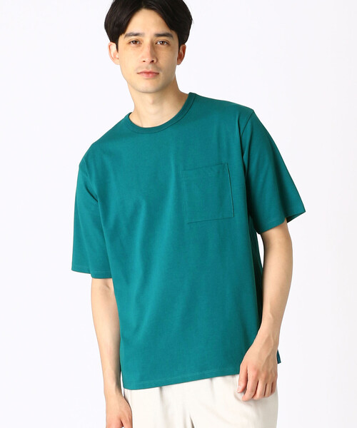 COMME CA ISM（コムサイズム）の「ひんやり　クルーネックTシャツ（Tシャツ/カットソー・メンズ・ホワイト/ライトグレー/ブラック/ブルー/グリーン/ミント・MEDIUM/LARGE）」の13枚目の写真