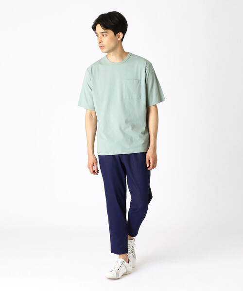 COMME CA ISM（コムサイズム）の「ひんやり　クルーネックTシャツ（Tシャツ/カットソー・メンズ・ホワイト/ライトグレー/ブラック/ブルー/グリーン/ミント・MEDIUM/LARGE）」の15枚目の写真