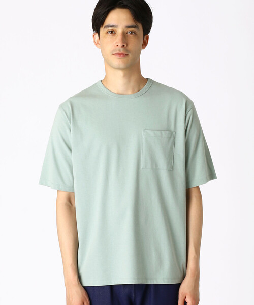 COMME CA ISM（コムサイズム）の「ひんやり　クルーネックTシャツ（Tシャツ/カットソー・メンズ・ホワイト/ライトグレー/ブラック/ブルー/グリーン/ミント・MEDIUM/LARGE）」の17枚目の写真
