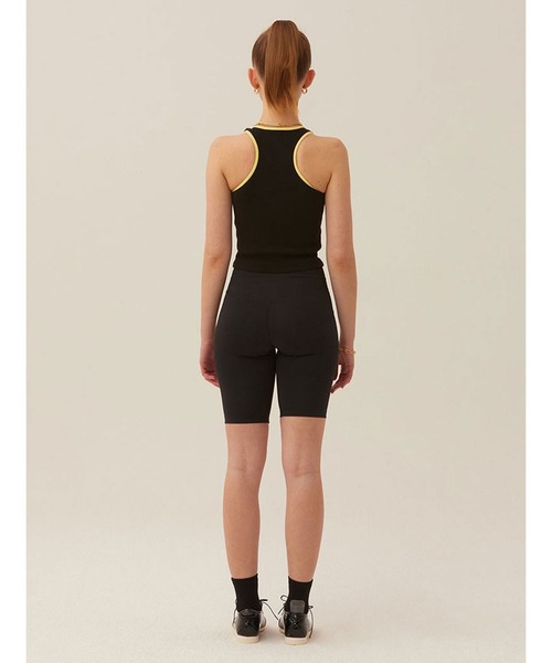 KIRSH（キルシー）の「KIRSH SPORTS CROP SLEEVELESS LS キルシースポーツ クロップ丈 タンクトップ（タンクトップ・レディース・ブラック/ホワイト・ONE SIZE）」の5枚目の写真