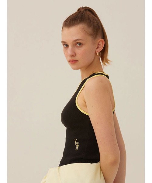 KIRSH（キルシー）の「KIRSH SPORTS CROP SLEEVELESS LS キルシースポーツ クロップ丈 タンクトップ（タンクトップ・レディース・ブラック/ホワイト・ONE SIZE）」の22枚目の写真