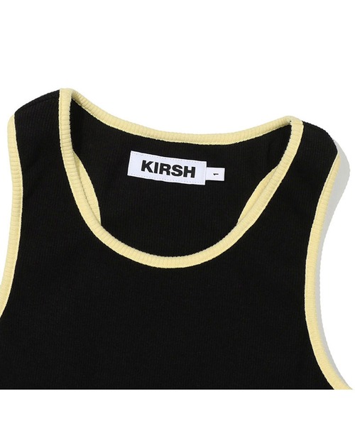 KIRSH（キルシー）の「KIRSH SPORTS CROP SLEEVELESS LS キルシースポーツ クロップ丈 タンクトップ（タンクトップ・レディース・ブラック/ホワイト・ONE SIZE）」の9枚目の写真