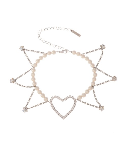 PAMEO POSE（パメオポーズ）の「Baby Diva Choker（ネックレス・レディース・ピンク/クリア/マルチ・FREE）」の3枚目の写真