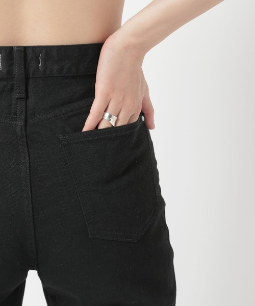 woadblue（ウォードブルー）の「【woadblue】ブーティーフレアブラックデニム（デニムパンツ・レディース・ブラック・24inch/25inch/26inch）」の13枚目の写真