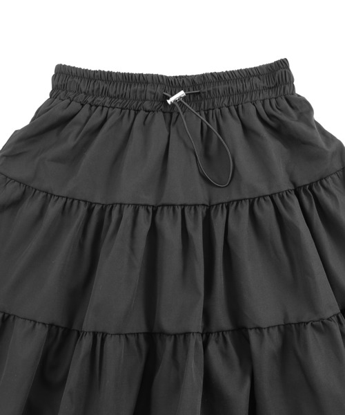 Figments（フィグメンツ）の「ティアードミニスカート（スカート・レディース・ブラック/その他1・FREE）」の10枚目の写真