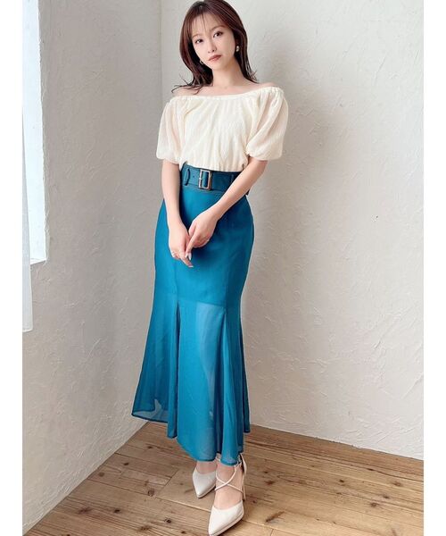 RESEXXY（リゼクシー）の「パワショルUネックブラウス（シャツ/ブラウス・レディース・その他1/アイボリー/その他・FREE）」の7枚目の写真