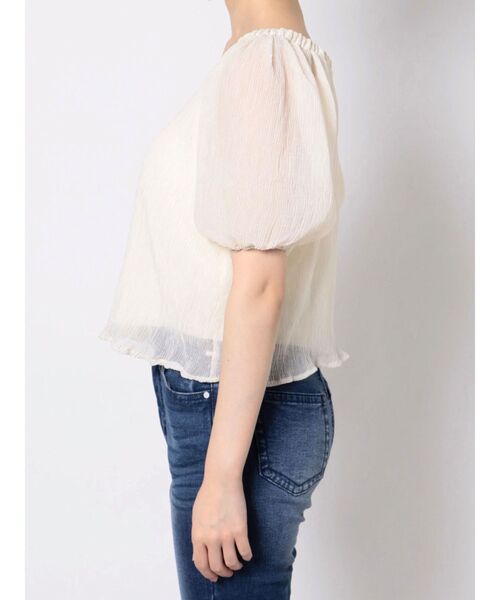 RESEXXY（リゼクシー）の「パワショルUネックブラウス（シャツ/ブラウス・レディース・その他1/アイボリー/その他・FREE）」の19枚目の写真
