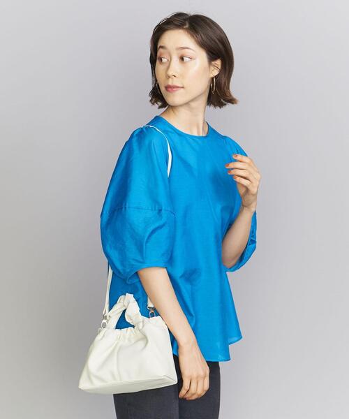 BEAUTY&YOUTH UNITED ARROWS(ビューティーアンドユースユナイテッドアローズ)の「ソフトツイストハンドル ショルダーバッグ -2WAY-(ショルダーバッグ・レディース・オフホワイト/ピンク・FREE)」の8枚目の写真