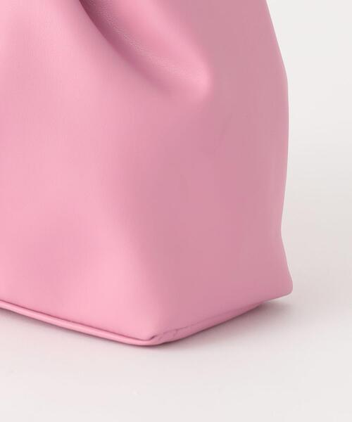 BEAUTY&YOUTH UNITED ARROWS(ビューティーアンドユースユナイテッドアローズ)の「ソフトツイストハンドル ショルダーバッグ -2WAY-(ショルダーバッグ・レディース・オフホワイト/ピンク・FREE)」の18枚目の写真