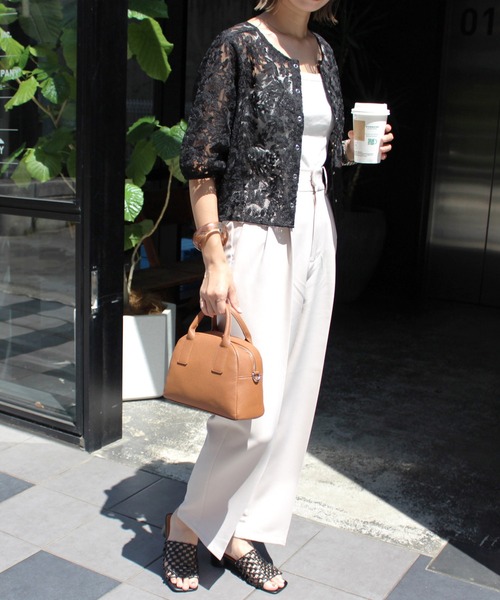 MLI'A(エムリア)の「スナップボタンチュールブラウス(シャツ/ブラウス・レディース・オフホワイト/ブラック・M)」の13枚目の写真