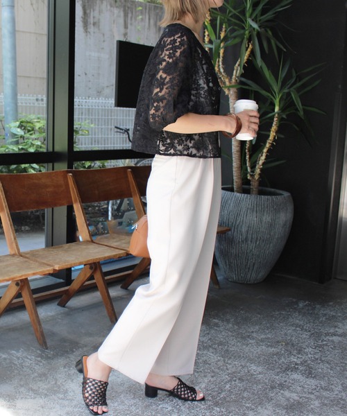 MLI'A(エムリア)の「スナップボタンチュールブラウス(シャツ/ブラウス・レディース・オフホワイト/ブラック・M)」の18枚目の写真