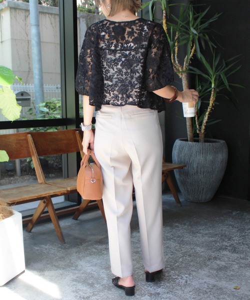 MLI'A(エムリア)の「スナップボタンチュールブラウス(シャツ/ブラウス・レディース・オフホワイト/ブラック・M)」の20枚目の写真